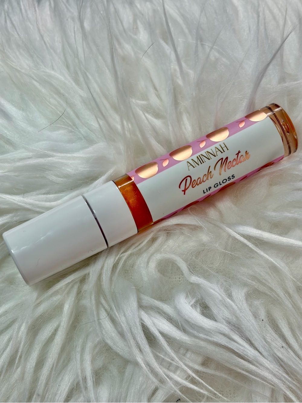 Aminnah Peach Nectar Lip Gloss NEW